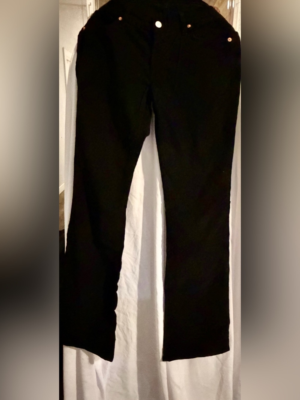 7 For All Mankind Black Boot Cut Corduroy pants